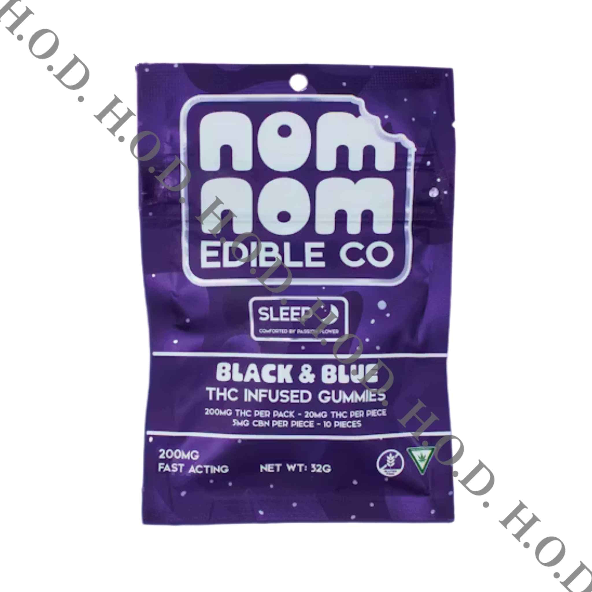 Black Blue Gummies Thc/cbn 200mg/50mg