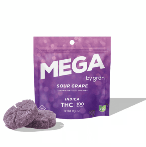 Gron - Sour Grape Indica Mega Gummy Pearl - 10ct - 100mg