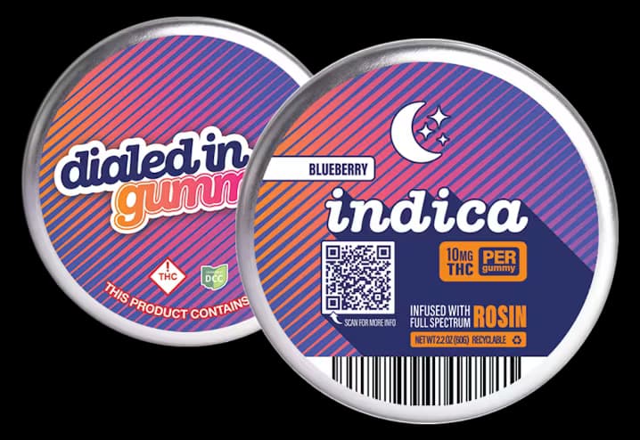Blueberry 100mg Rosin Gummies | 10pk