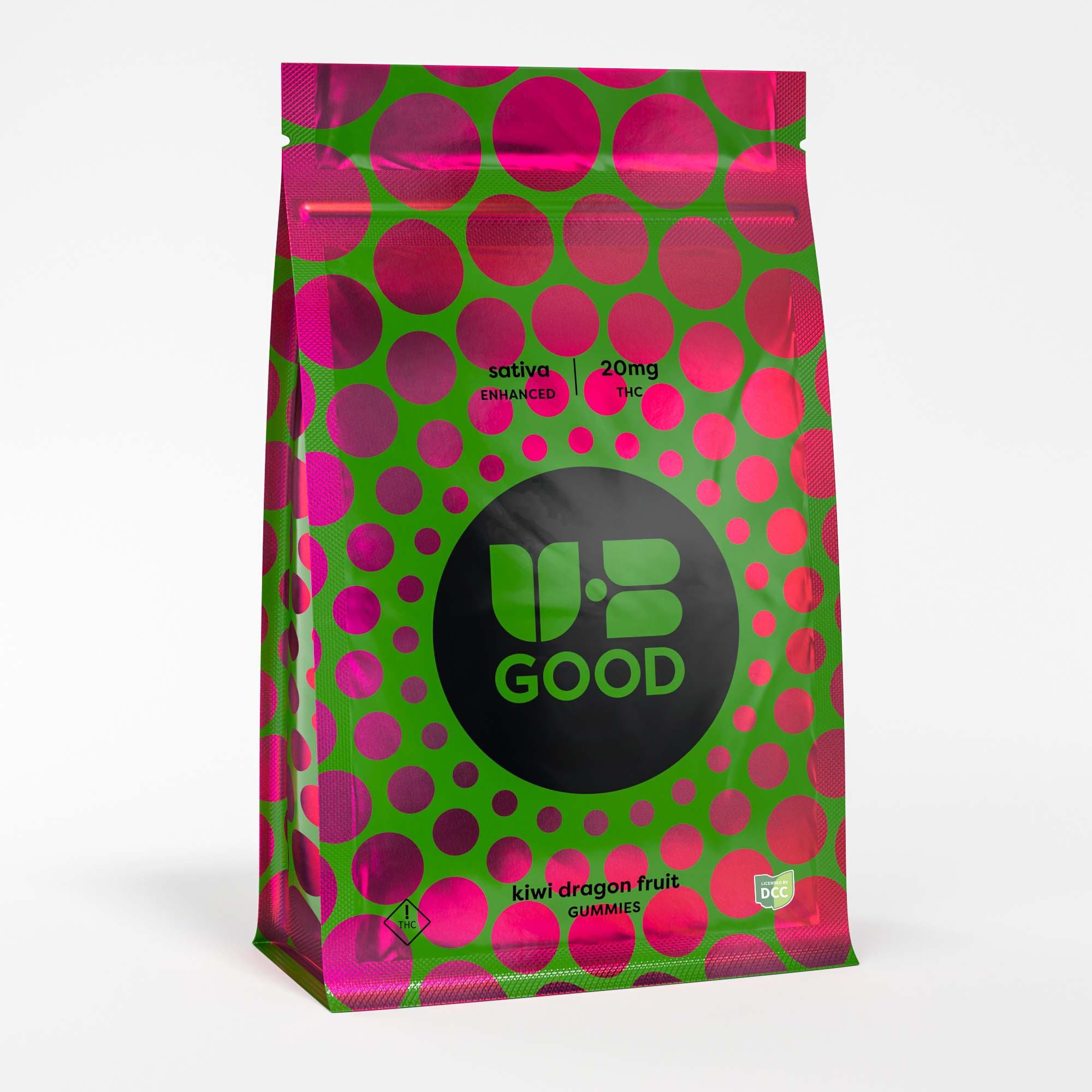 UB GOOD - Kiwi Dragon Fruit Gummies - 10ct - 100mg