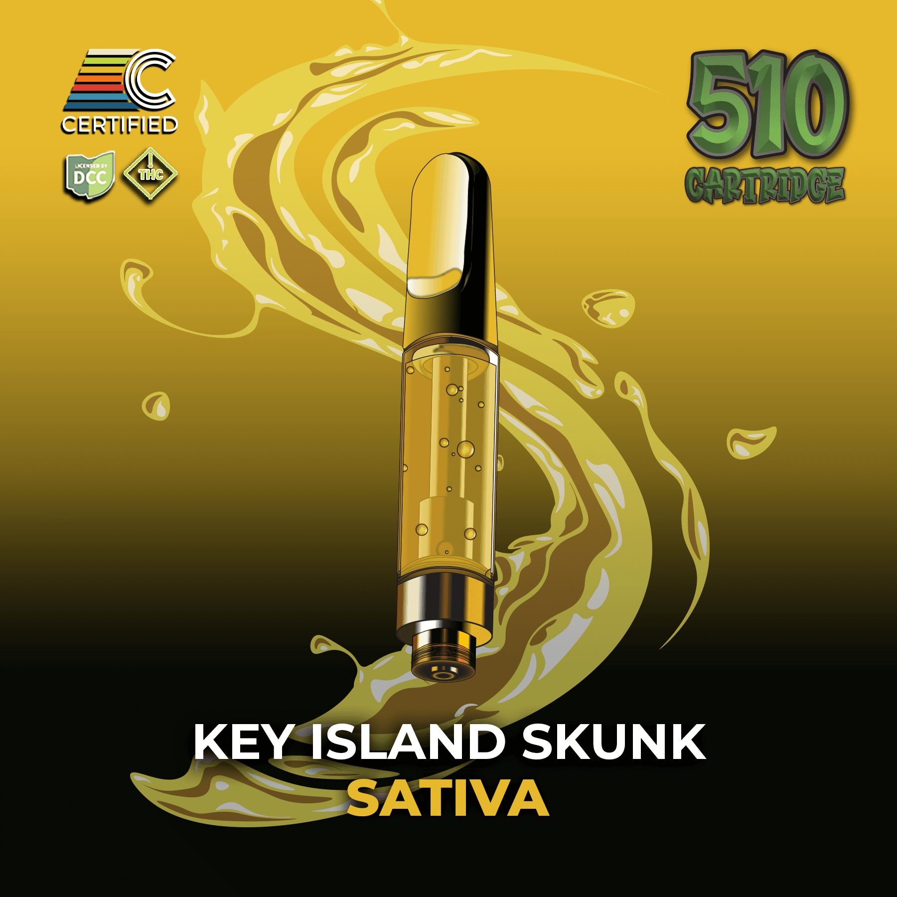 Certified - Key Island Skunk - Cart - 1g - Sativa