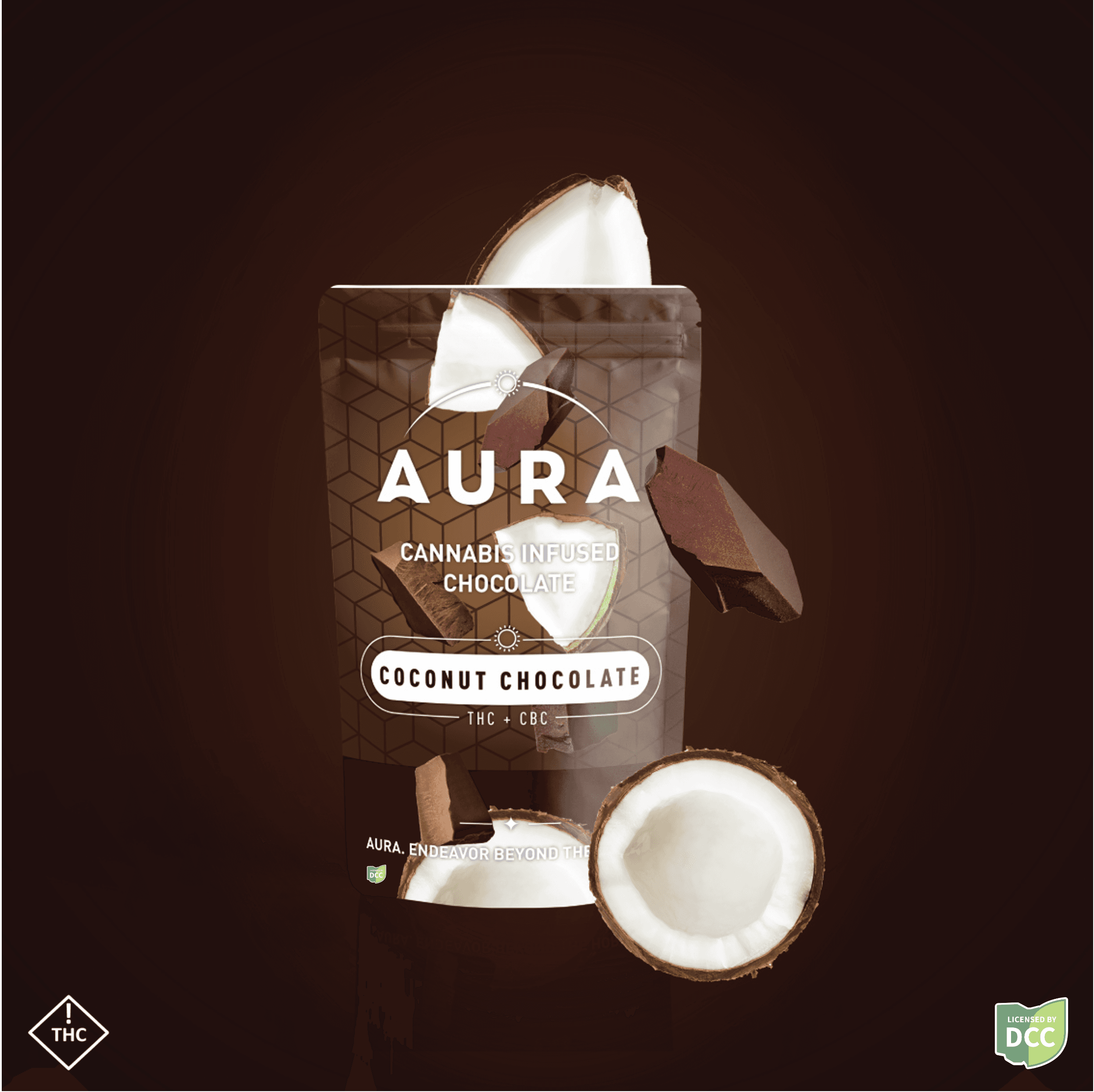 Aura - Coconut Chocolate + CBG - 10ct - 110mg