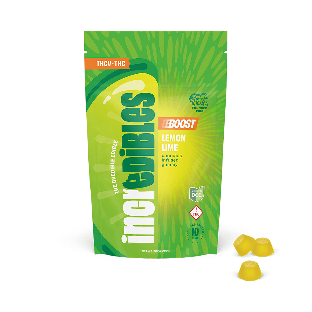 Lemon Lime Boost 1:2 CBD:THCV Gummies