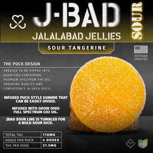 Sour Tangerine (Hybrid) - Gummies - 110mg - 4pk