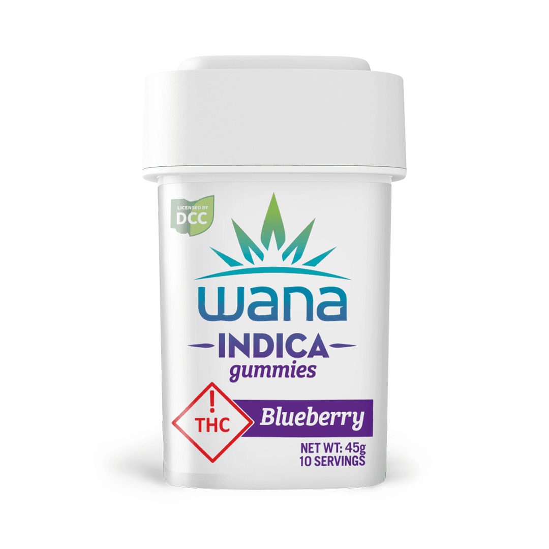 Wana - Sour Blueberry Indica Gummies - 10ct - 100mg