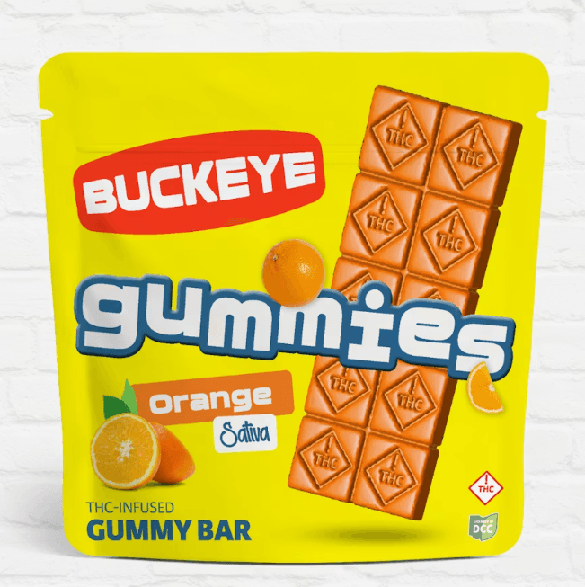 Orange Gummy Bar (100mg)
