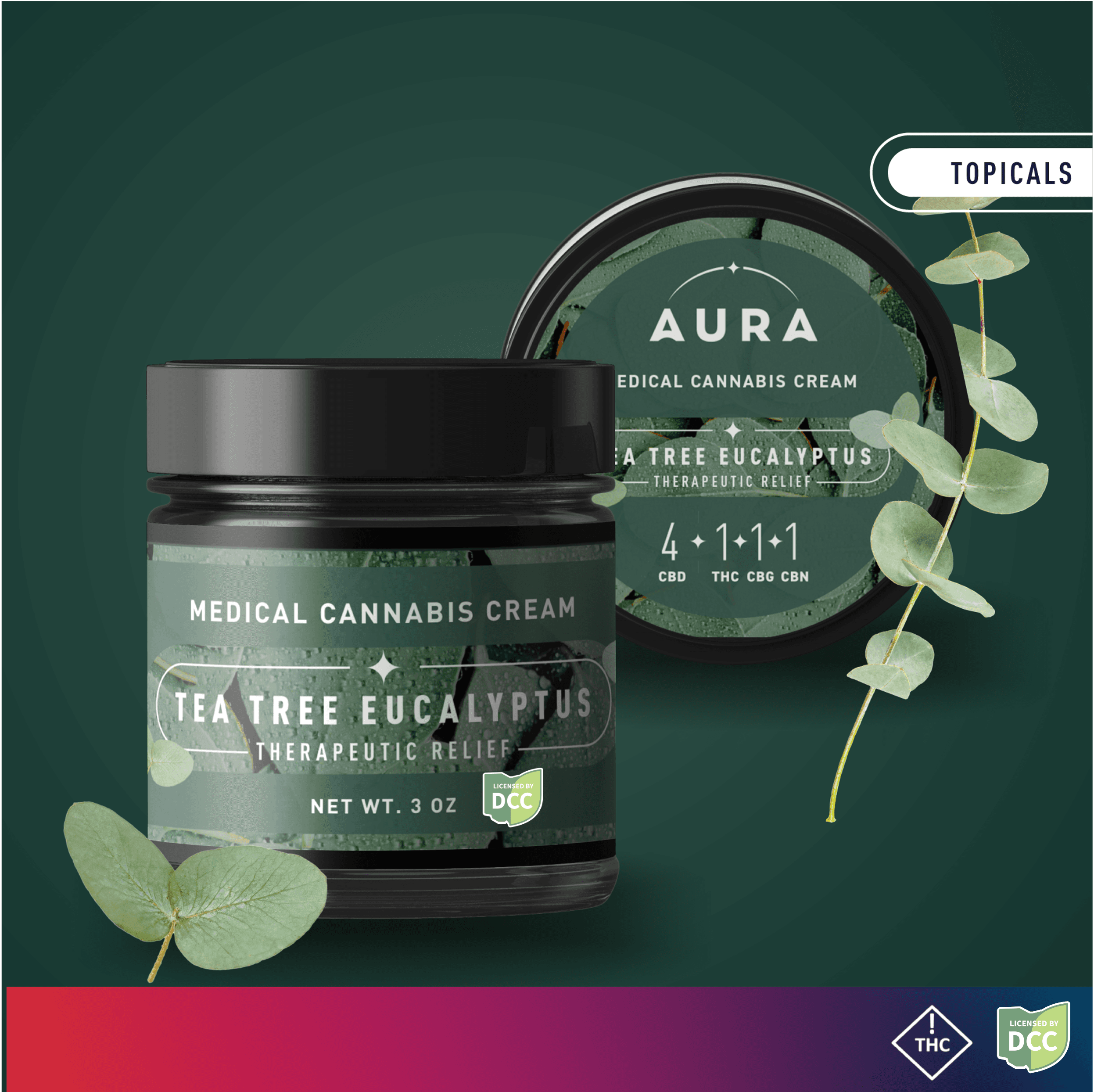 Tea Tree Eucalyptus Topical Cream 4:1 | 227MG
