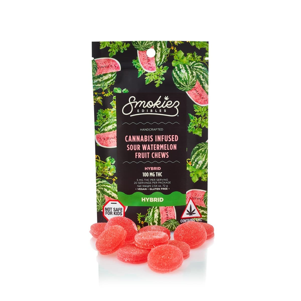 Sour Watermelon Gummies (100mg)