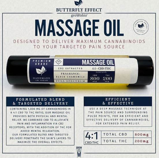 Black Chamomile Massage Oil [CBD 4:1]