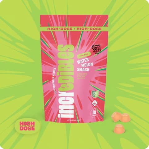 Incredibles - Watermelon Smash High Dose Gummies - 10ct - 500mg