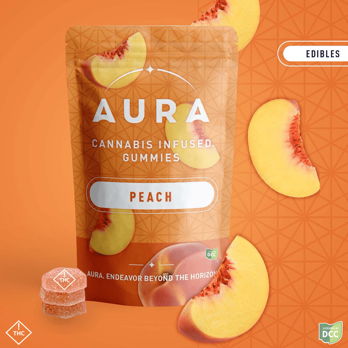 Peach + CBC Gummies | 110MG | 14pk