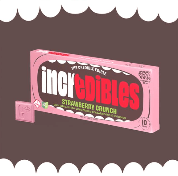 Incredibles - Chocolate Strawberry Crunch Bar - 10ct - 110mg