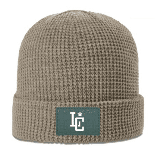 Hemp Beanie Leather Patch