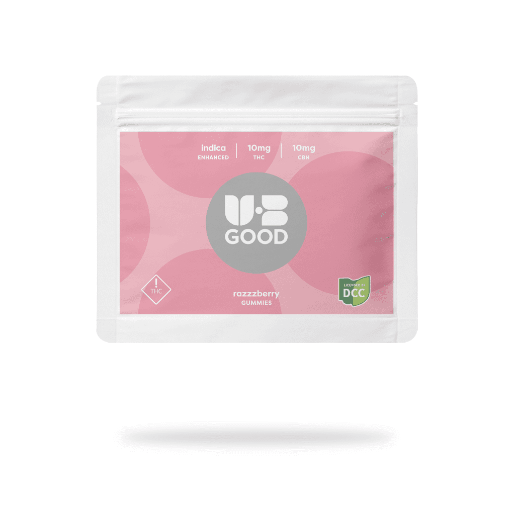 UB GOOD - Razzzberry 1:1 CBN Sleep Gummies - 2 Pack - 20mg