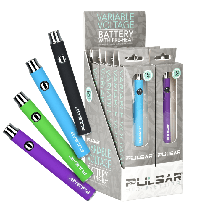 Pulsar Variable Voltage & Preheat Click Button 510 Battery| 350mAh