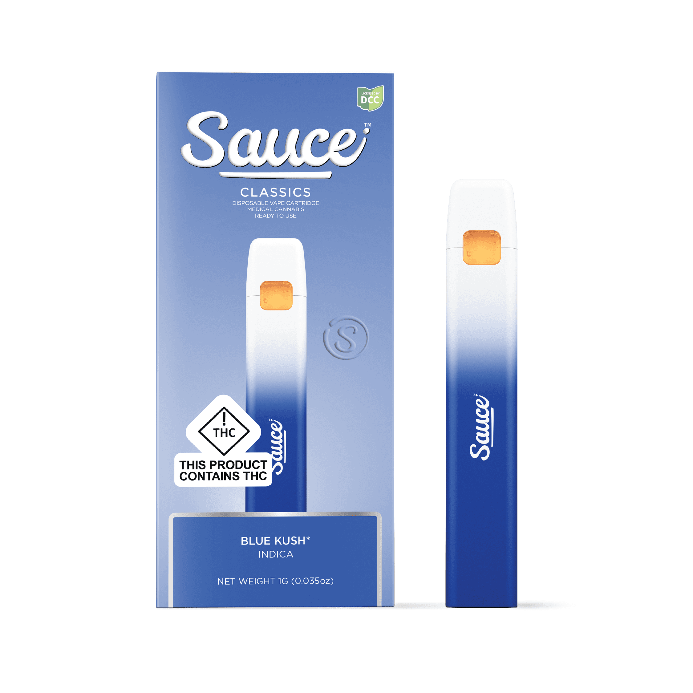 Sauce: Blueberry Kush - Disposable 1g