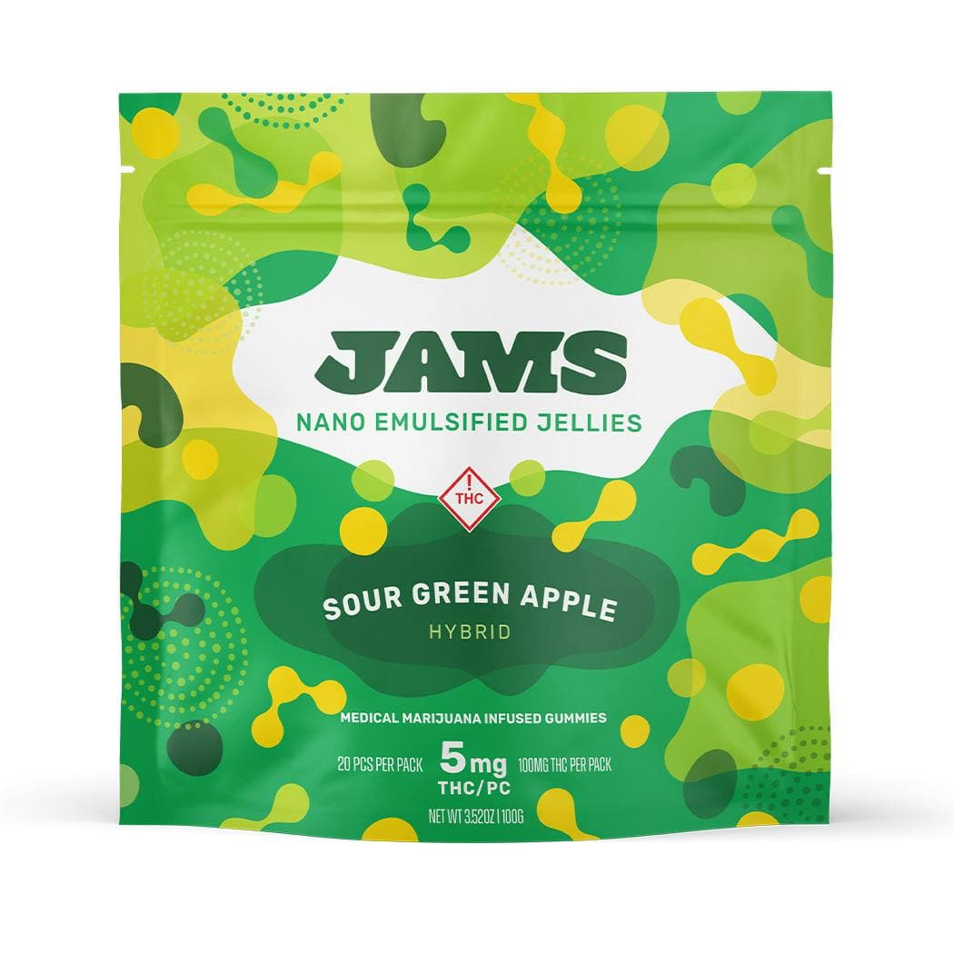 JAMS: Sour Green Apple - Nano Gummies 20pk 100mg