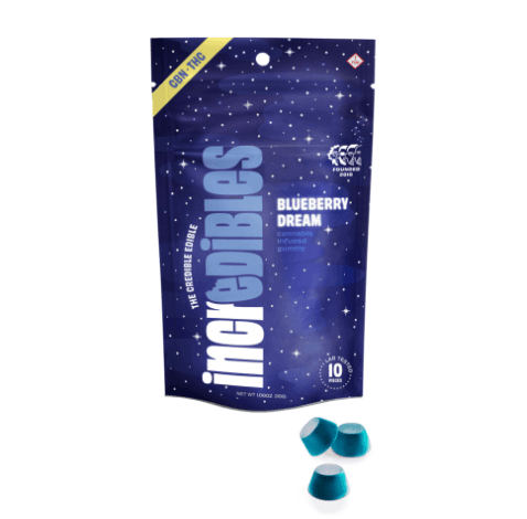 Incredibles | Blueberry Dream 5:1 THC:CBN 10pc | 120mg Gummies