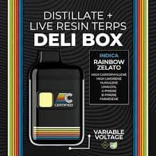 Certified: Rainbow Zelato - LRT Deli Box Disposable 1g