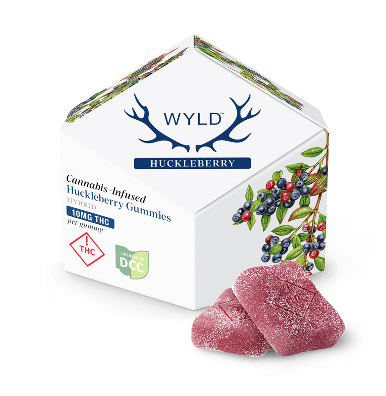 Huckleberry Gummies 100mg (Hybrid) | Wyld