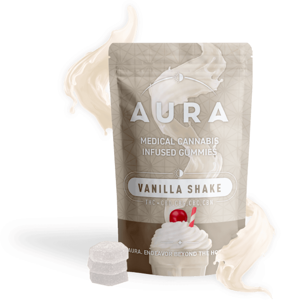 Aura | Vanilla Shake Entourage 24pc | 220mg Gummies