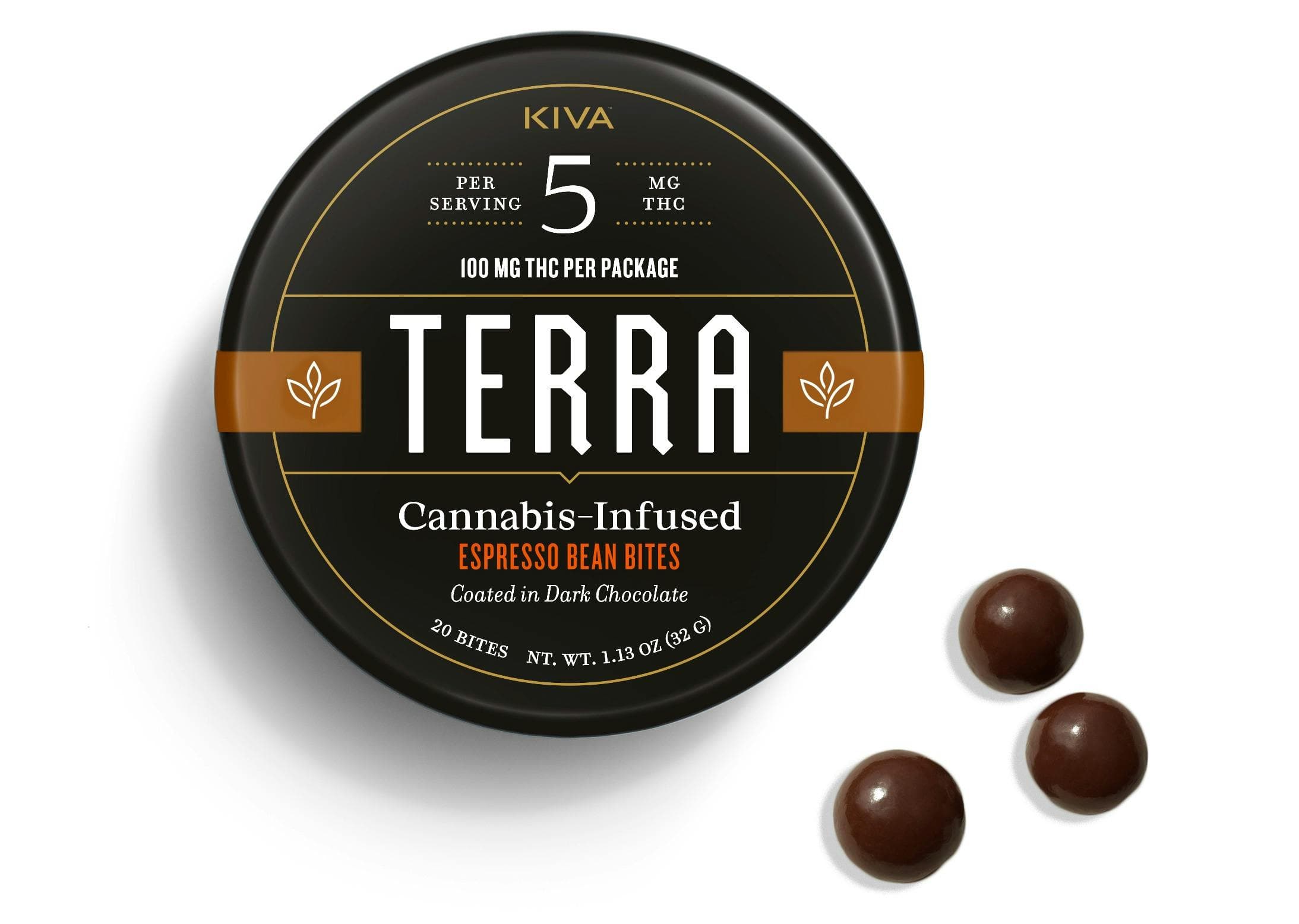 Dark Chocolate Espresso Bean Terra Bites 100mg | 20pk