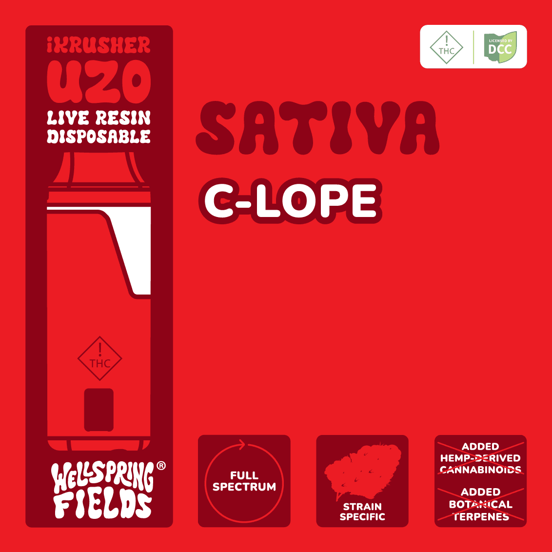 Chocolope Live Resin iKrusher 1g (Sativa) | Wellspring Fields
