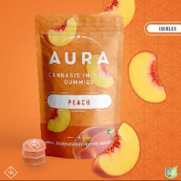 Peach +CBC - Gummies - 14pk - 110mg - Aura
