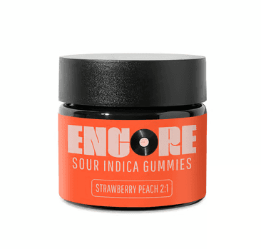 Sour Strawberry Peach 2:1 CBD Gummies 110mg | 10pk
