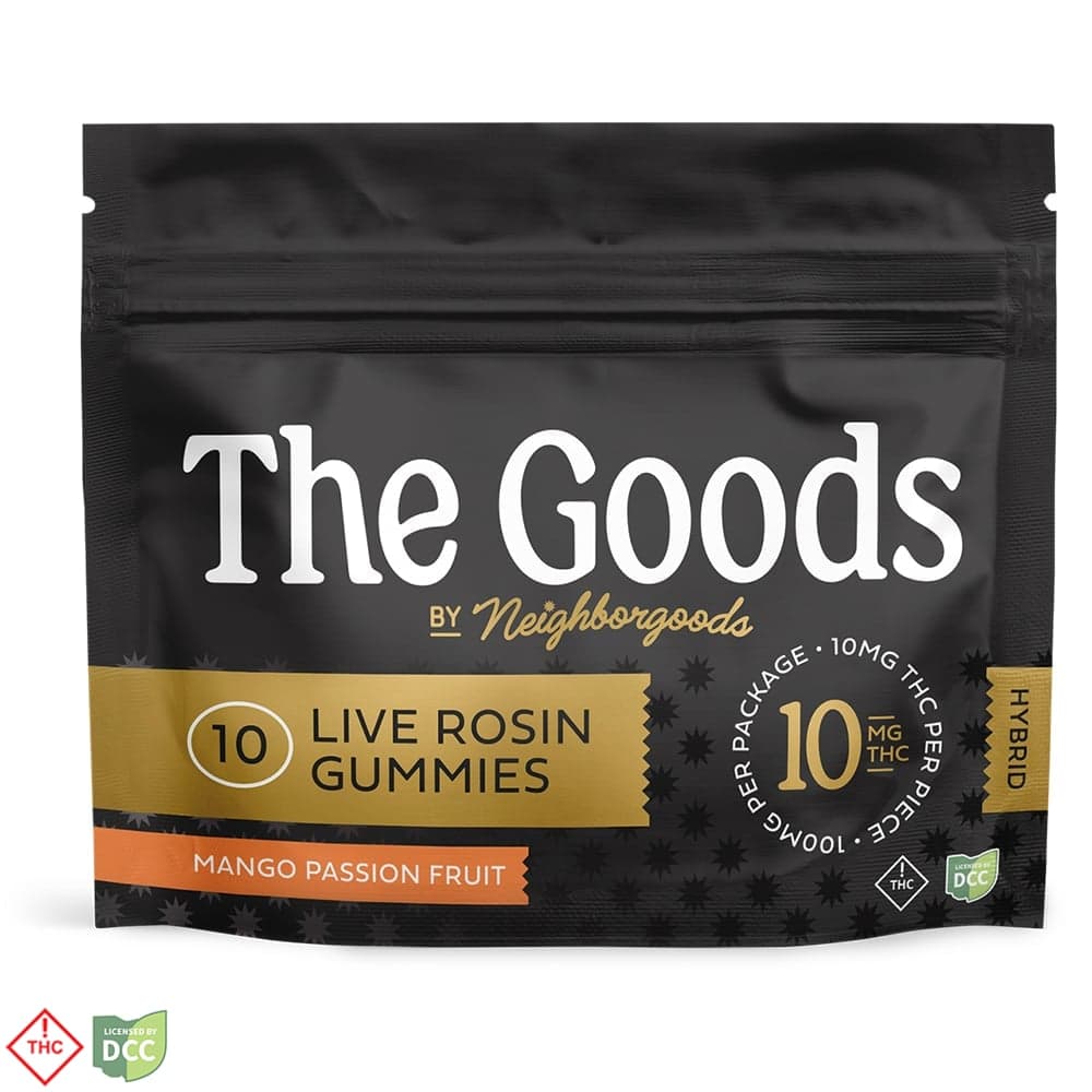 Mango Passion Fruit - Live Rosin Gummies - 100mg [10pk]