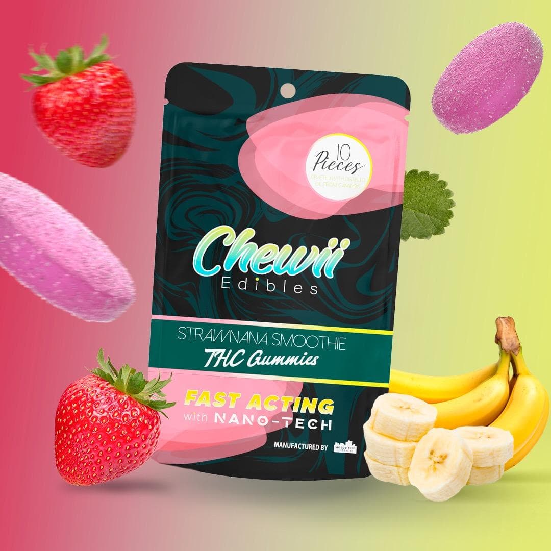 Fast Acting Gummies Strawnana Smoothie
