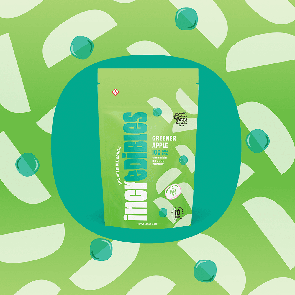 Greener Apple High Dose | Gummies | 10 pack | 220mg THC