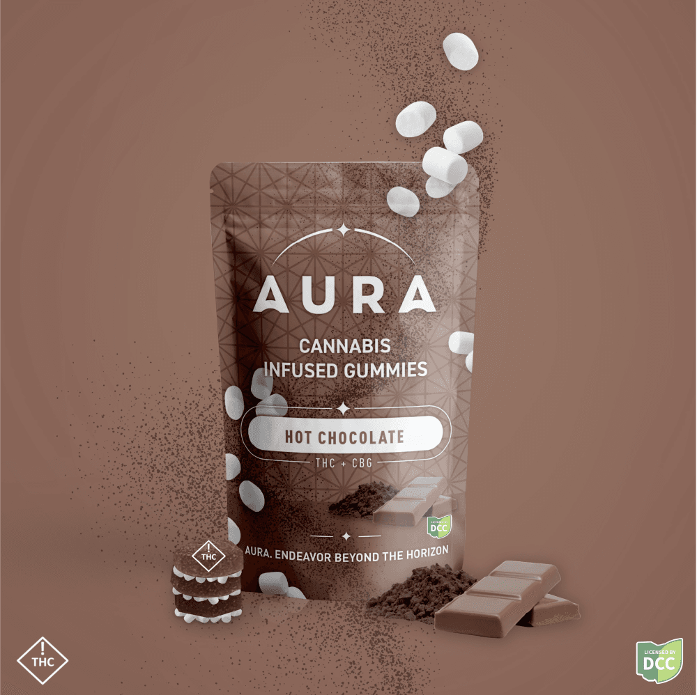 Hot Chocolate + CBG - Gummies - 12 pk - Aura