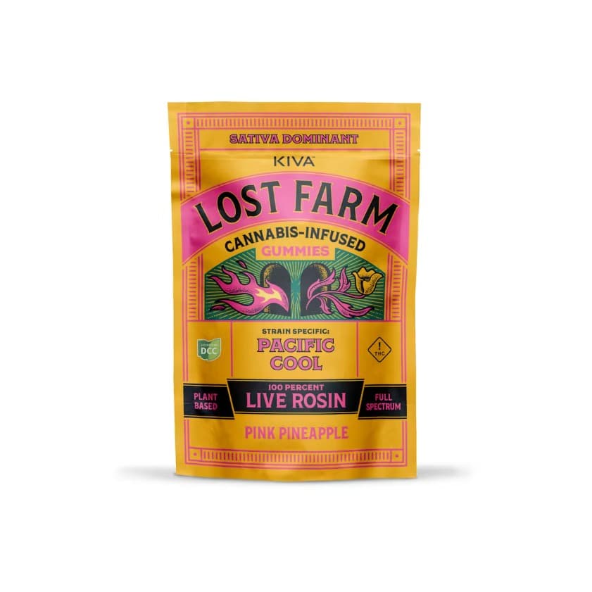 Kiva - Lost Farm Pink Pineapple x PC Live Rosin Gummies - 10ct - 100mg