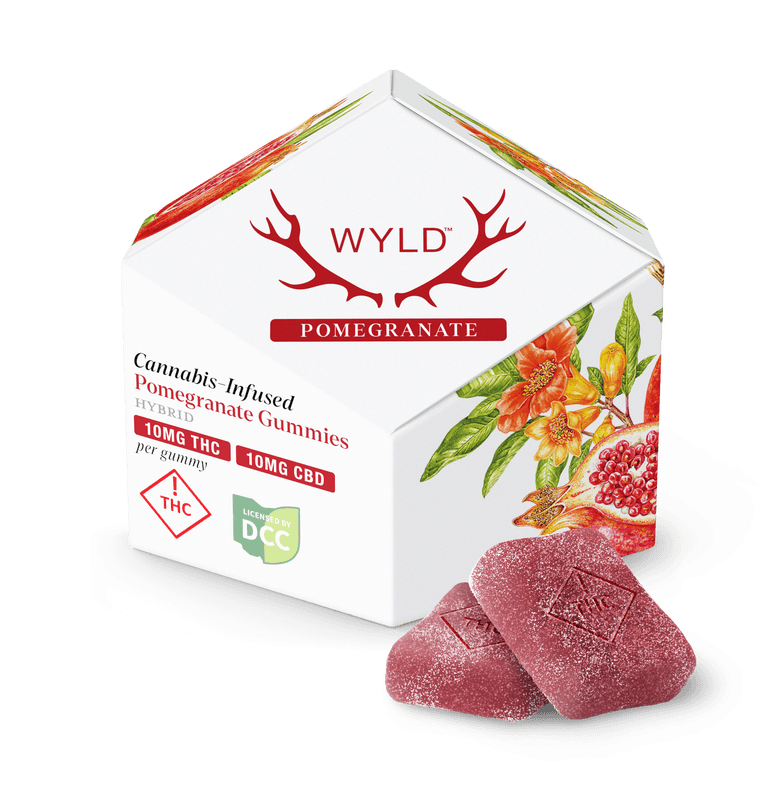 Pomegranate 1:1 CBD Gummies 110mg | Wyld