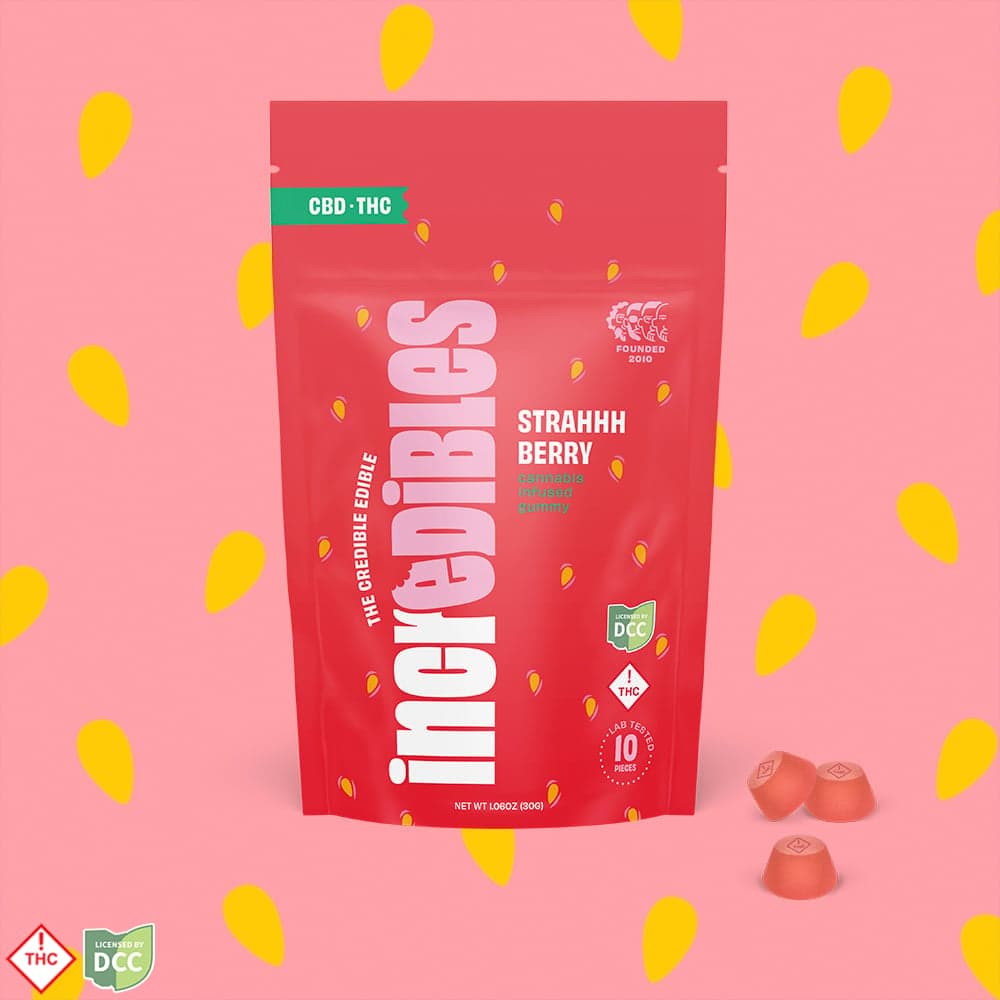 1:1 Strahhhberry [10pk] (110mg CBD/110mg THC)
