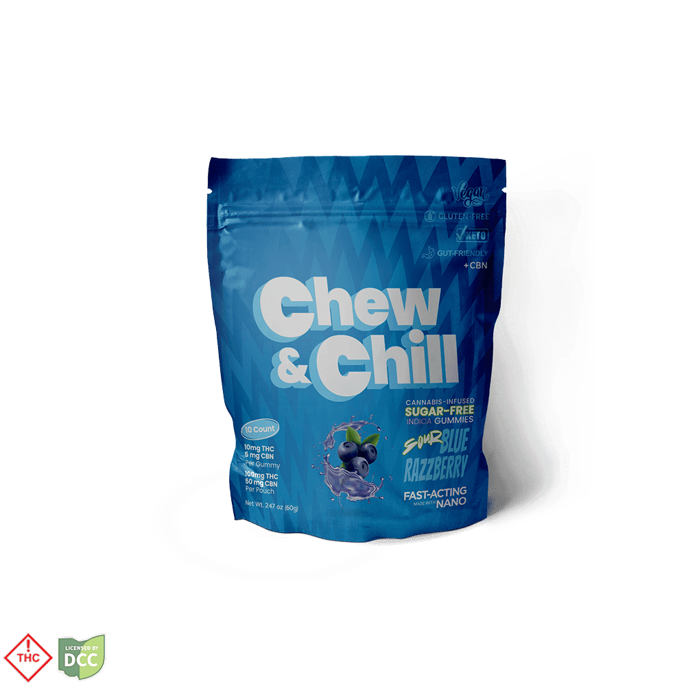 Sour Blue Razzberry + CBN [10pk] (100mg THC/50mg CBN)