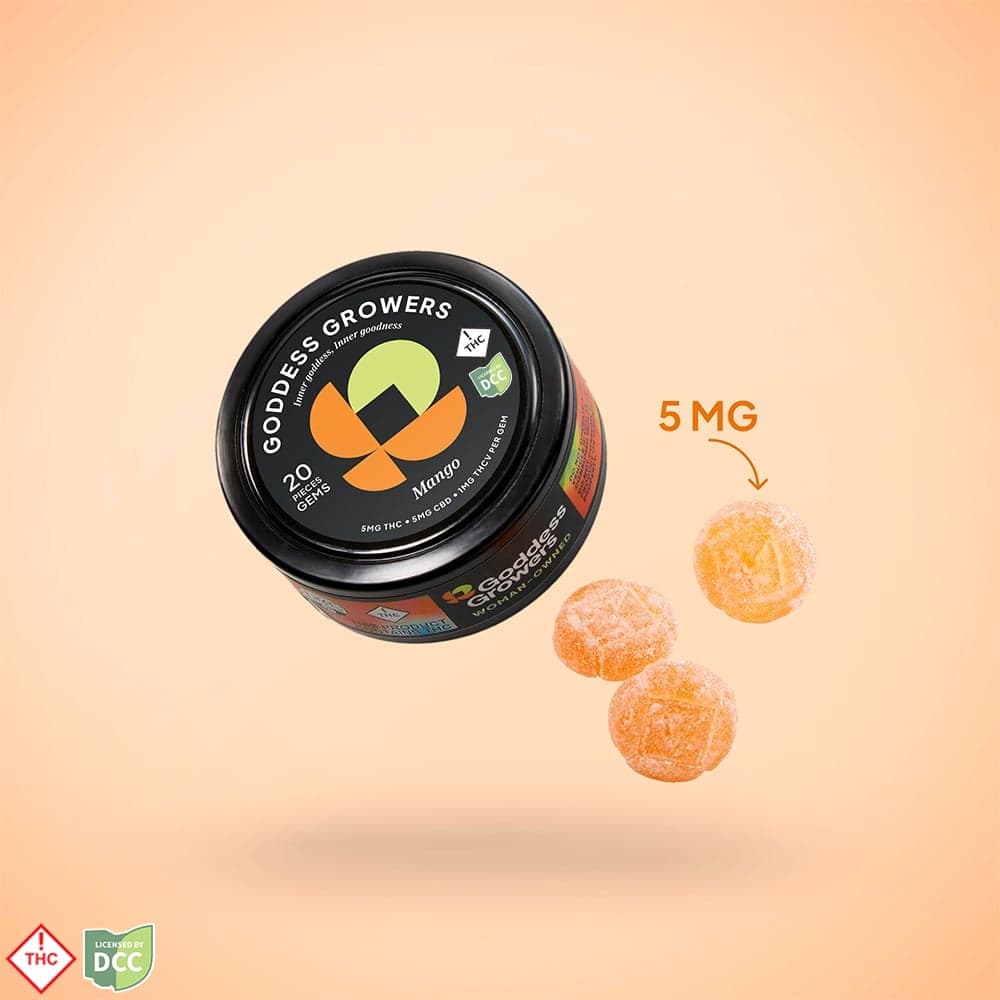 Mango [20pk] (110mg CBD/110mg THC/20mg THCv)