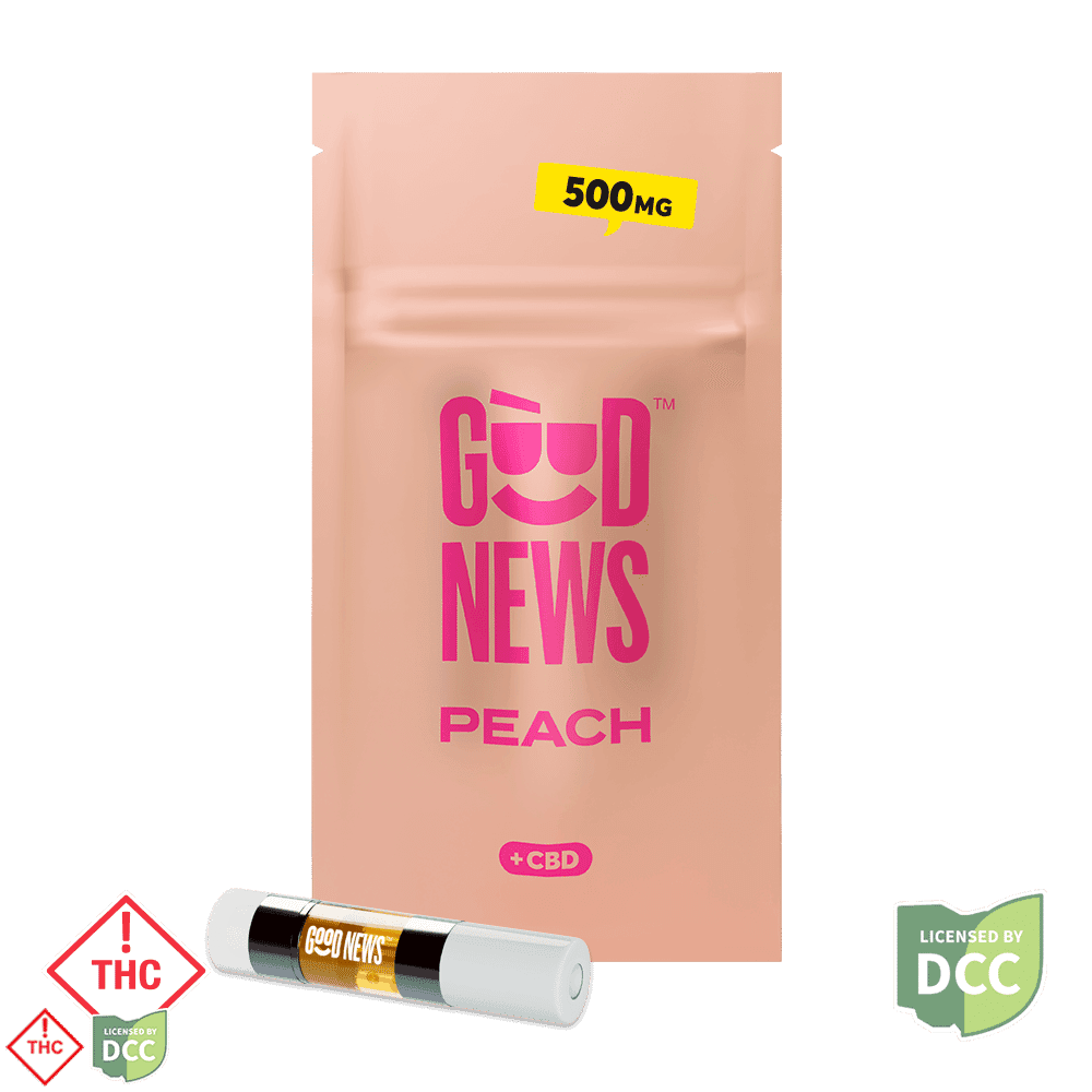 1:2 CBD:THC Peach Cartridge