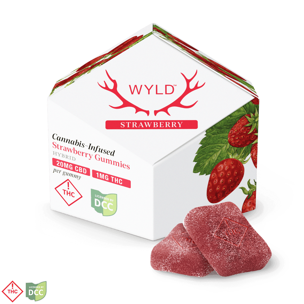 Strawberry 20:1 CBD + Hybrid Enhanced Gummies | 200mg CBD:10mg THC