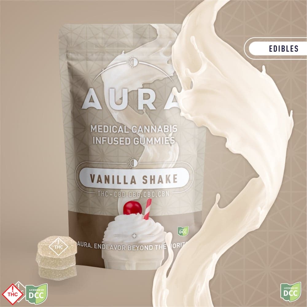 Vanilla Shake Entourage 4THC:1(CBG:CBN:CBD:CBC) Gummies (1-Day) [12pk]