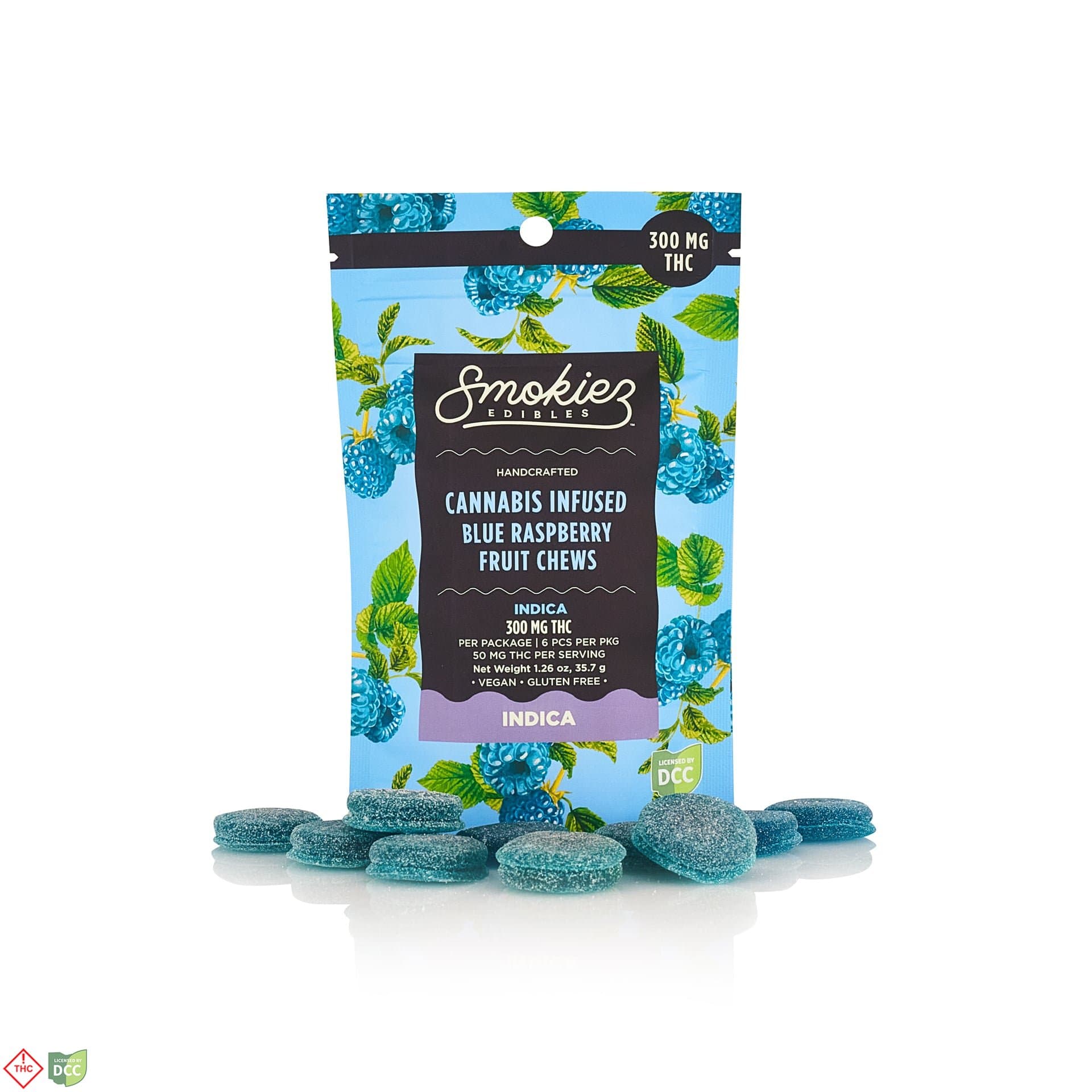 Blue Raspberry - Indica [6pk] (300mg THC)