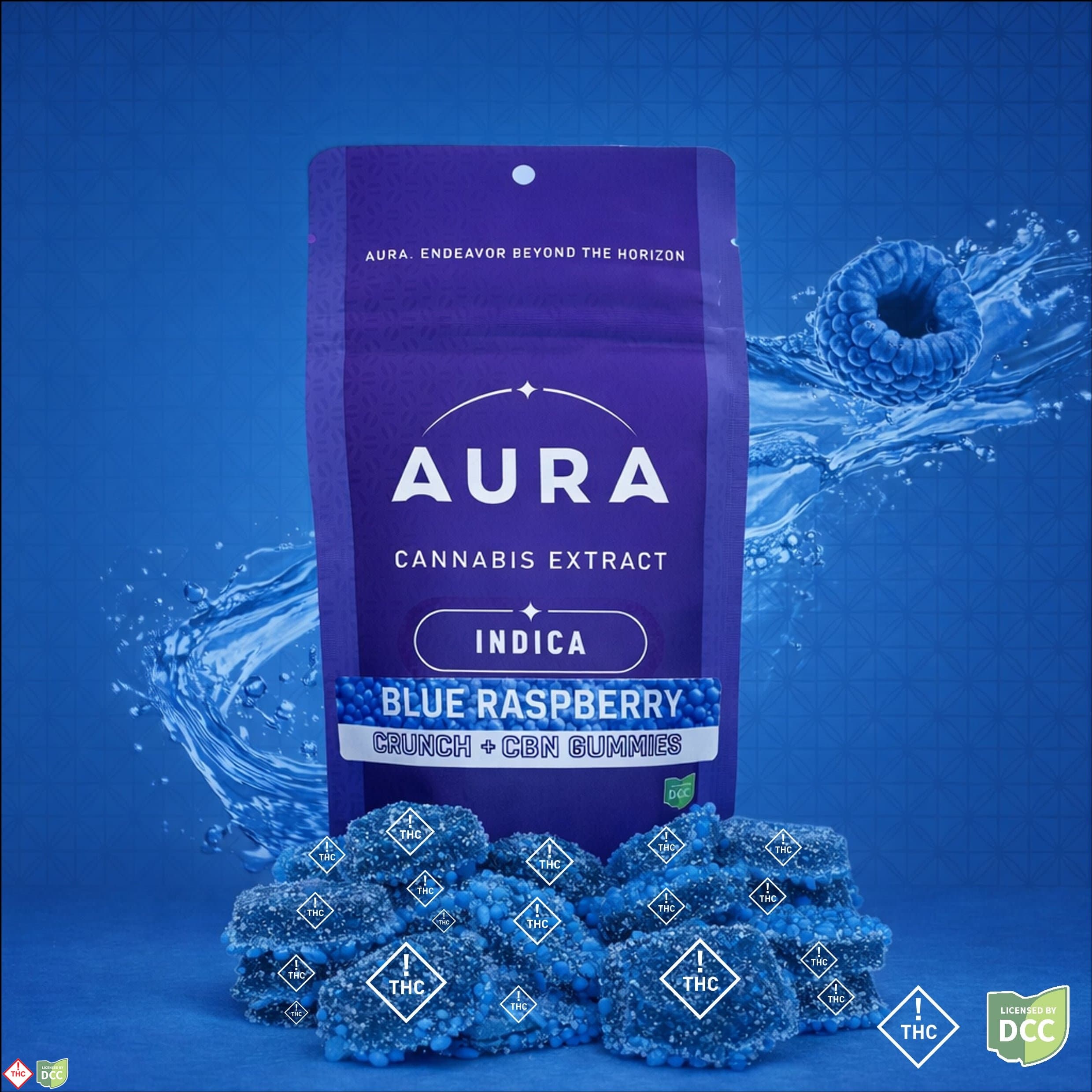 Blue Raspberry CRUNCH +CBN Gummies (1-Day)