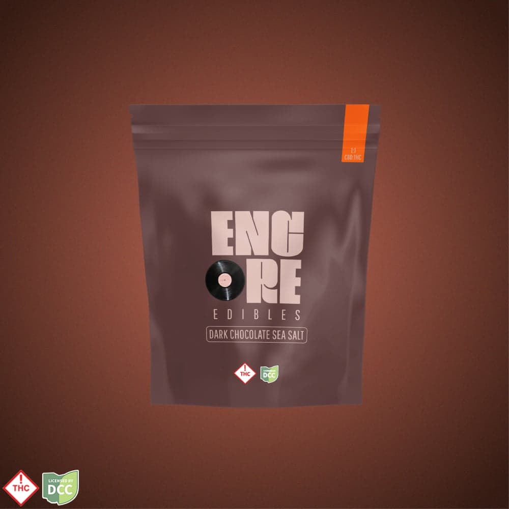 1:1 Dark Chocolate CBD:THC [10pk] (110mg CBD/110mg THC)
