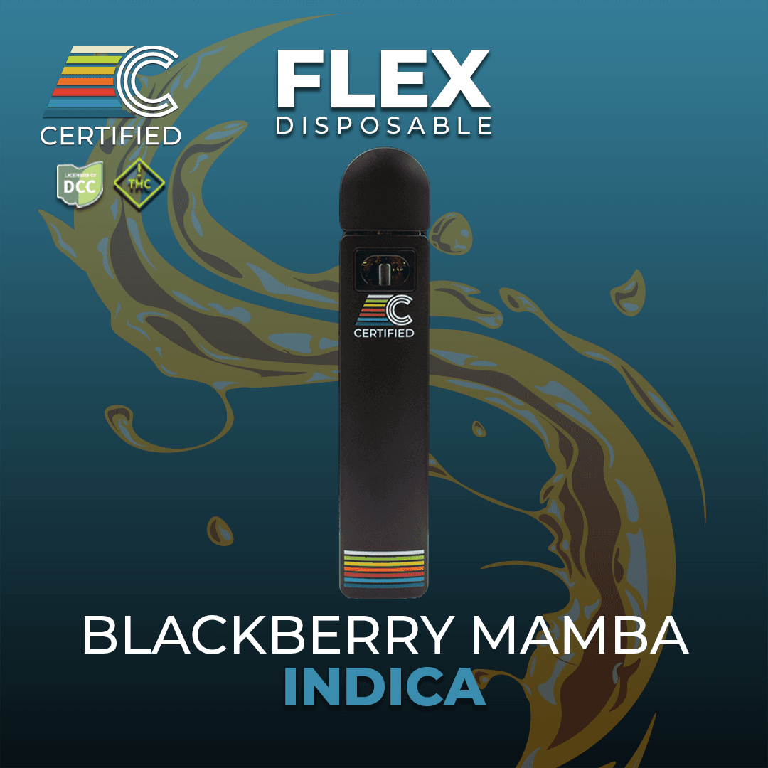 CERTIFIED CULTIVATORS - BLACKBERRY MAMBA - FLEX DISPOSABLE - [1G] - INDICA