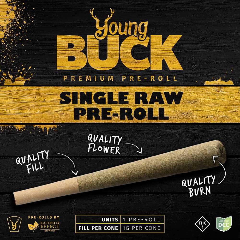 YOUNG BUCK - PEACH DOSI - PREROLL - [1G] - INDICA