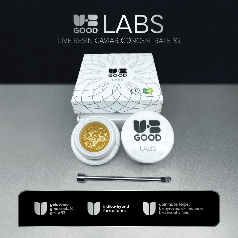 UB GOOD LABS  GELATOMO  LIVE RESIN CAVIAR  HYBRID