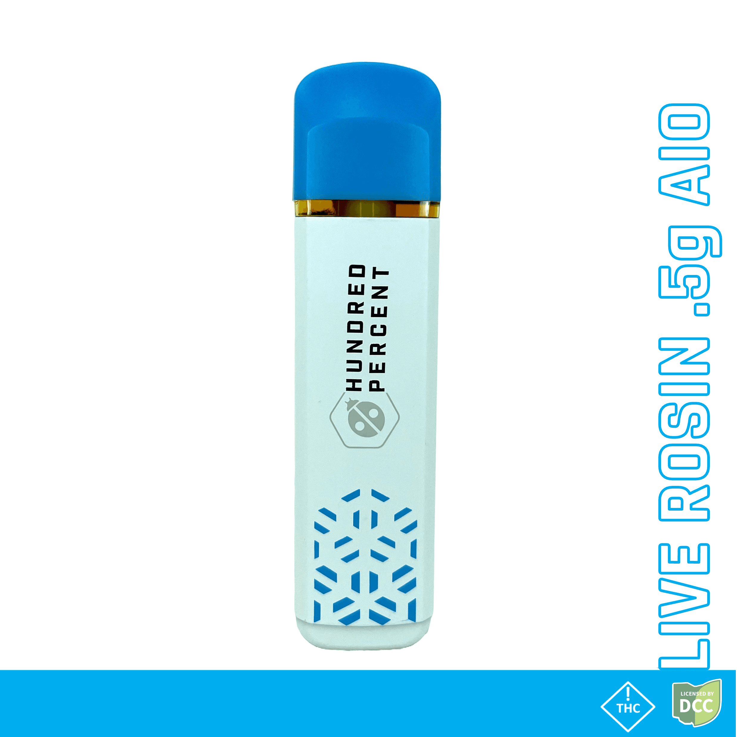 HUNDRED PERCENT LABS - MOON BEAM - LIVE ROSIN DISPOSABLE - [0.5G] - SATIVA