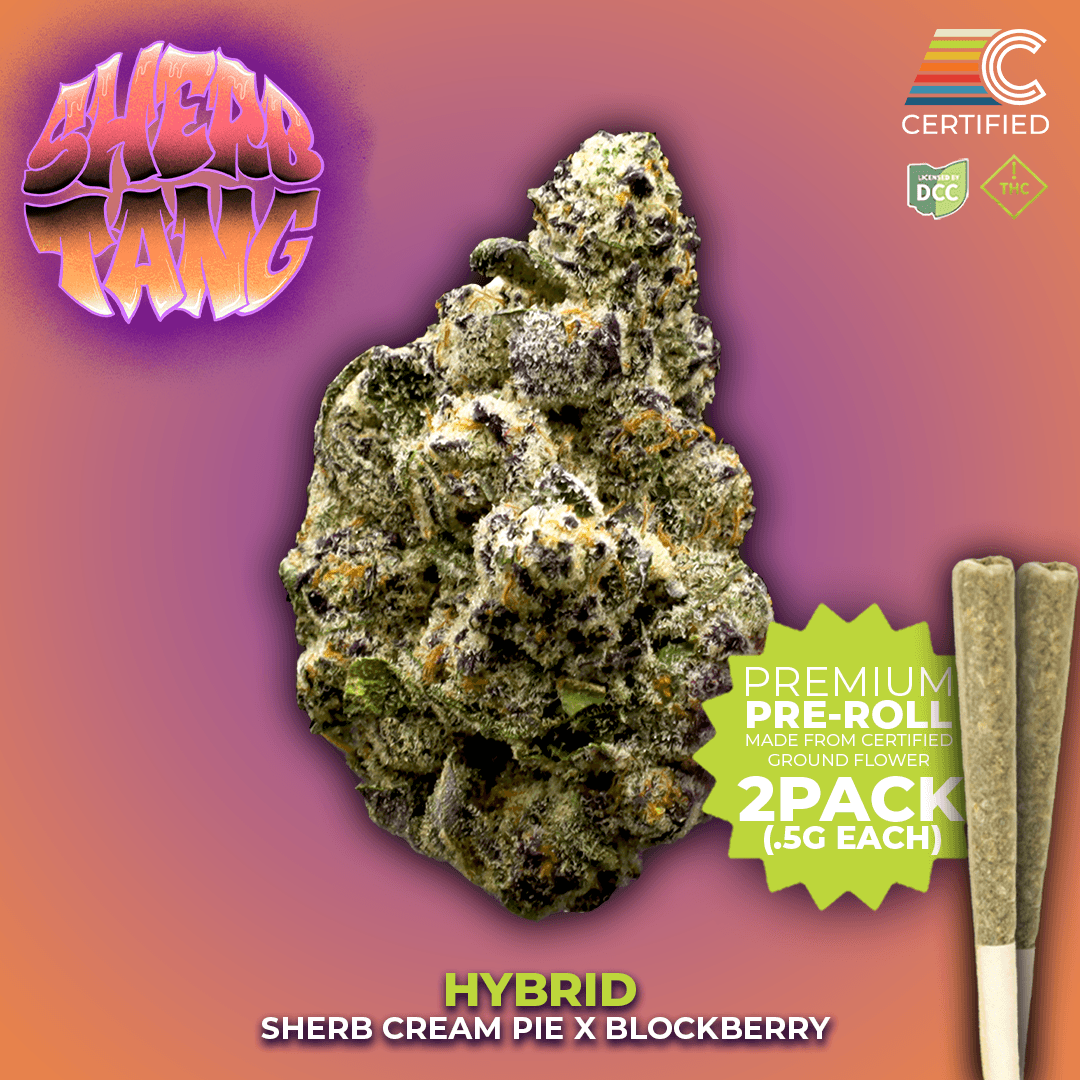 CERTIFIED CULTIVATORS - SHERBTANG #8 - PREROLL - [1G] - 2PK - HYBRID