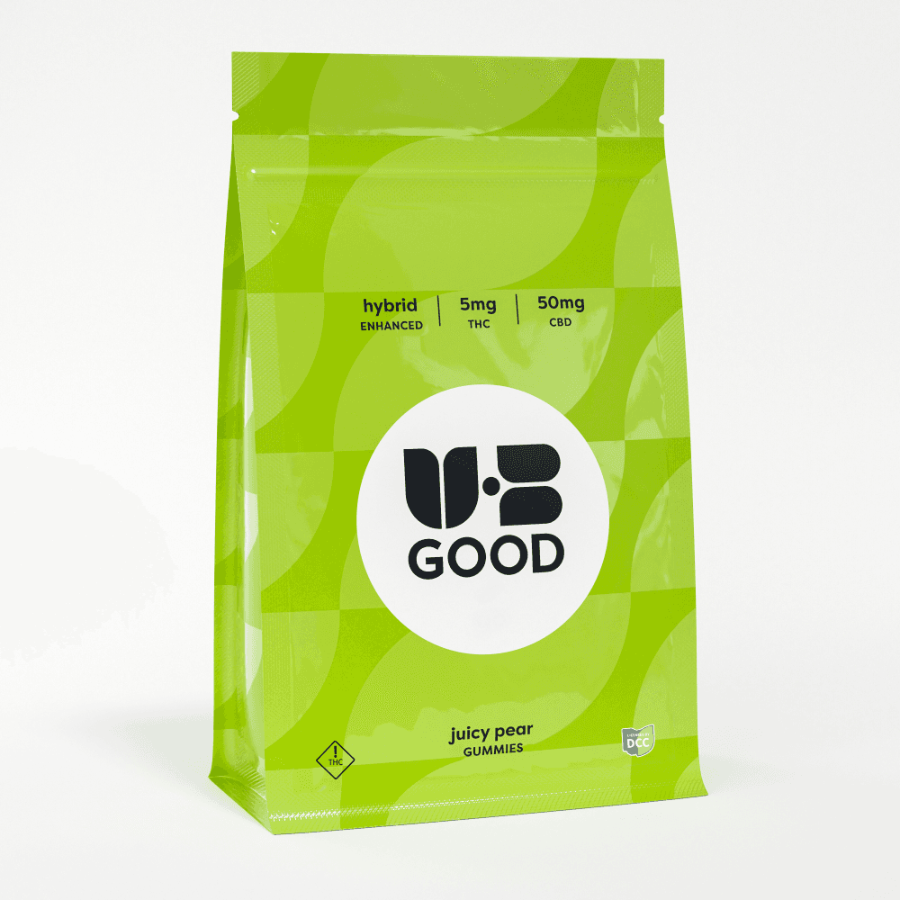 UB GOOD - JUICY PEAR 1:10 - GUMMIES - [100MG THC / 1000MG CBD] - 20PK - HYBRID